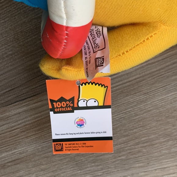 Homer Simpson Bathing Suit Inner Tube Flip Flops 12 inch plush doll Nanco 2006 - Picture 4 of 8